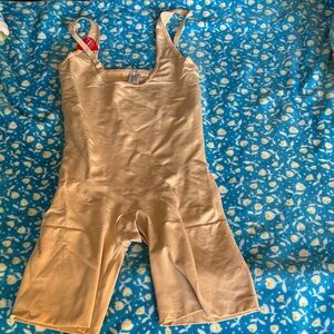 Beige Sleeveless Bodysuit